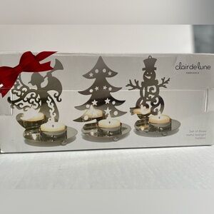 Clair De Lune Christmas Tea light Holders